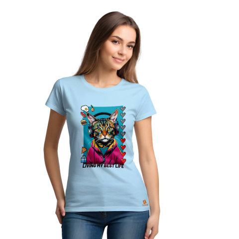 Koszulka T-shirt z krótkim rękawkiem - KOT Koszulka T-shirt z krótkim rękawkiem - KOT