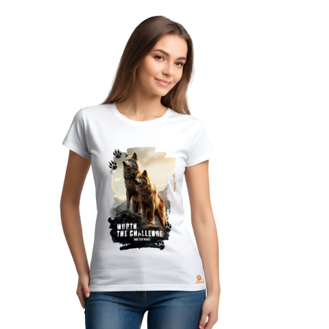 Koszulka T-shirt z krótkim rękawkiem - WILK Koszulka T-shirt z krótkim rękawkiem - WILK