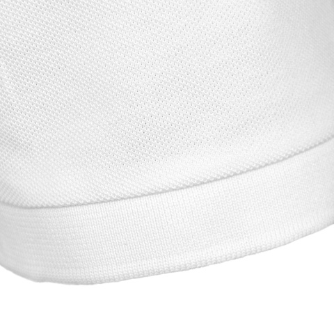 Koszulka z kołnierzykiem klasyczne POLO z haftem Reto biała XL bawełna 100% Koszulka z kołnierzykiem klasyczne POLO z haftem Reto biała XL bawełna 100%