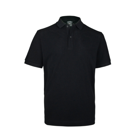 Koszulka z kołnierzykiem klasyczne POLO z haftem Reto czarna XL bawełna 100% Koszulka z kołnierzykiem klasyczne POLO z haftem Reto czarna XL bawełna 100%