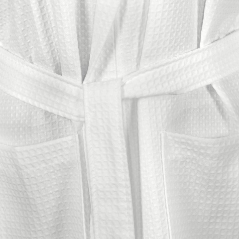 Szlafrok biały waflowy kimono wafel S unisex Szlafrok biały waflowy kimono wafel S unisex
