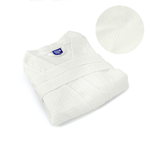 Szlafrok biały waflowy kimono wafel S unisex Szlafrok biały waflowy kimono wafel S unisex