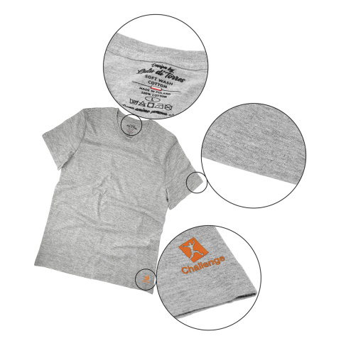 Koszulka T-shirt z krótkim rękawkiem szara L Koszulka T-shirt z krótkim rękawkiem szara L