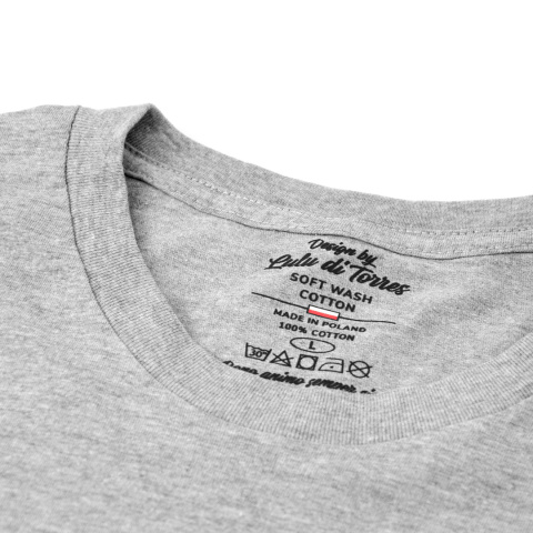 Koszulka T-shirt z krótkim rękawkiem szara L Koszulka T-shirt z krótkim rękawkiem szara L