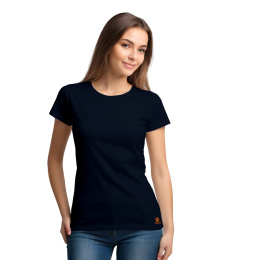 Koszulka T-shirt z krótkim rękawkiem granatowa M