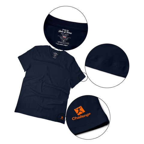 Koszulka T-shirt z krótkim rękawkiem granatowa M Koszulka T-shirt z krótkim rękawkiem granatowa M