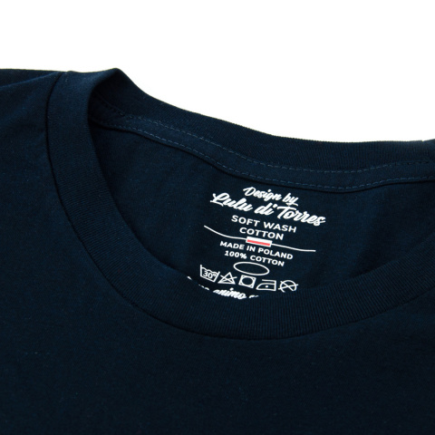 Koszulka T-shirt z krótkim rękawkiem granatowa M Koszulka T-shirt z krótkim rękawkiem granatowa M