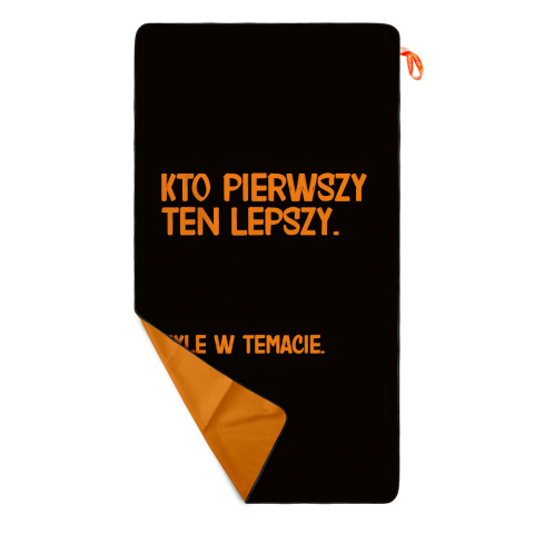 Ręcznik z mikrofibry 80x150 - TEXT Ręcznik z mikrofibry 80x150 - TEXT