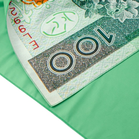 RĘCZNIK z mikrofibry 70x140 cm 100 zł banknot kasa