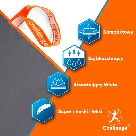 RĘCZNIK Z MIKROFIBRY 50x100 - szary RĘCZNIK Z MIKROFIBRY 50x100 - szary