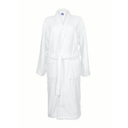 Szlafrok biały polarowy ciepły S/M unisex