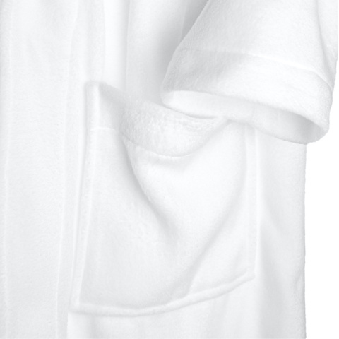 Szlafrok biały polarowy ciepły L/XL unisex Szlafrok biały polarowy ciepły L/XL unisex