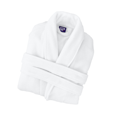 Szlafrok biały polarowy ciepły XL/XXL unisex Szlafrok biały polarowy ciepły XL/XXL unisex