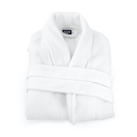 Szlafrok biały polarowy ciepły XL/XXL unisex Szlafrok biały polarowy ciepły XL/XXL unisex
