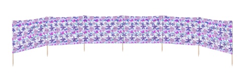 Parawan plażowy 6M (68x88 cm) Fioletowe muszle